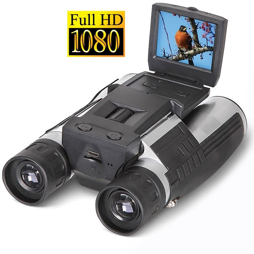 12x32 Binocular Telescope with Digital Camera – HD Photo & Video Capture for Outdoor Adventures