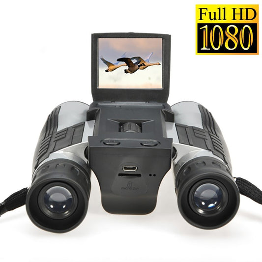 12x32 Binocular Telescope with Digital Camera – HD Photo & Video Capture for Outdoor Adventures