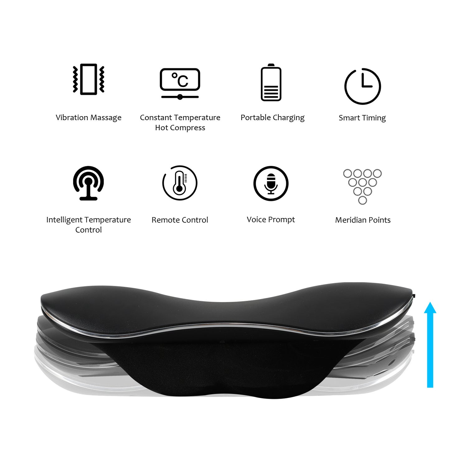 Multifunctional Holistic Vibration & Heat Massage Pillow |  Deep Relaxation for Waist & Body