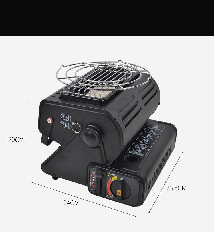 Multifunctional Tent Heater & Roasting Stove – Portable Outdoor Heater & Cooker for Camping & Survival