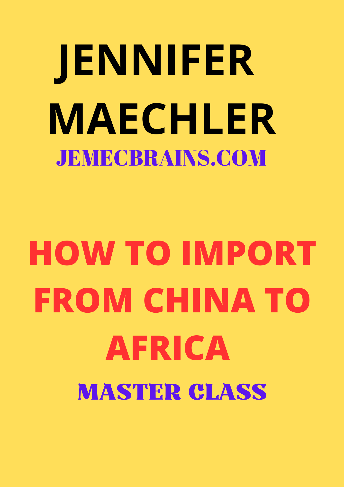 How to Import from China to Africa (Digital File)